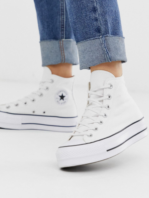 Converse Chuck Taylor All Star Hi Lift Sneakers In White