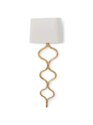 Sinuous Sconce (gold Leaf)