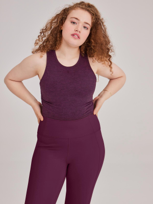 Plum Stretch Super Crop