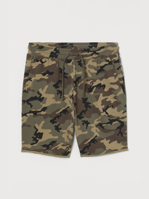 Dropped-gusset Sweatshorts