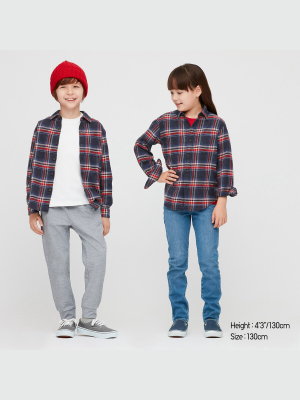 Kids Flannel Checked Long-sleeve Shirt