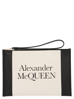 Alexander Mcqueen Signature Zip Clutch