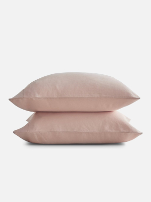 Sijo French Linen Pillowcase Set - Blush