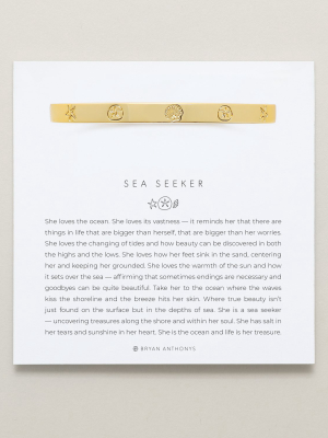 Sea Seeker Hinged Bracelet