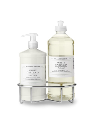 Williams Sonoma White Gardenia Lotion & Dish Soap, Classic 3-piece Set