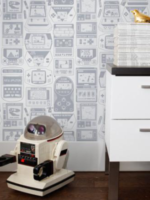 Gameland Wallpaper In Glimmer Design By Aimee Wilder