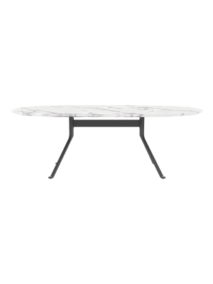 Blink Oval Dining Table - Stone Top