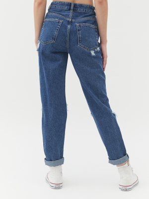 Bdg High-waisted Mom Jean – Destroyed Medium Wash