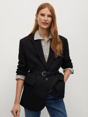 Structured Wool Blazer