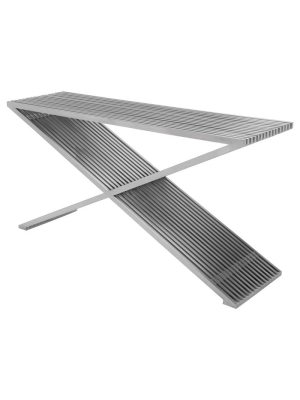 Nuevo Amici Prague Console Table - Silver