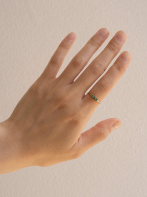 3s Emerald Ring