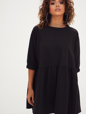 Black Smock Sweater Dress