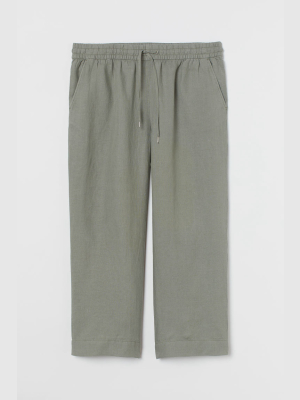 H&m+ Wide-cut Linen Pants