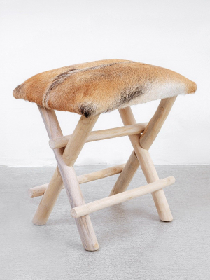 Ilkin Cowhide Stool