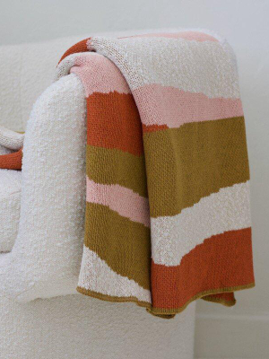 Happy Habitat Landscape Throw - Blush