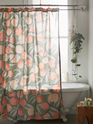 Peaches Shower Curtain