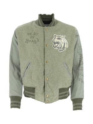 Greg Lauren Patchwork Bomber Jacket