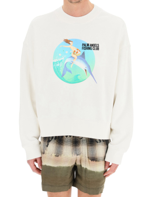 Palm Angels Fishing Club Print Sweatshirt