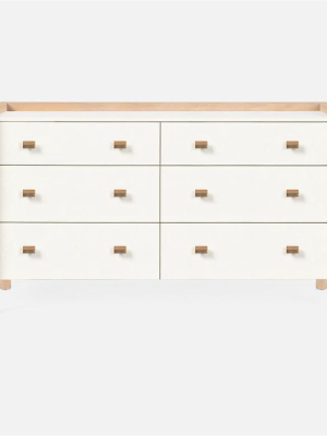 Kennedy 60" Dresser Pristine And Light Bleached Oak