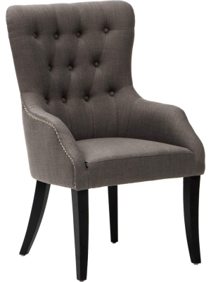 Alita Arm Chair, Effie Smoke, Set Of 2