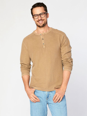 Riptide Flat Back Slub Thermal Henley