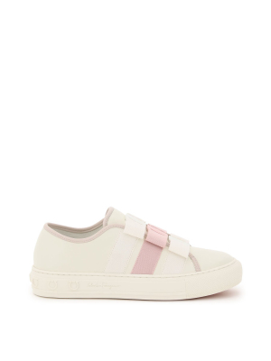 Salvatore Ferragamo Vara Bow Low-top Sneakers