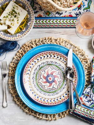 Mediterranean Outdoor Melamine Salad Plates