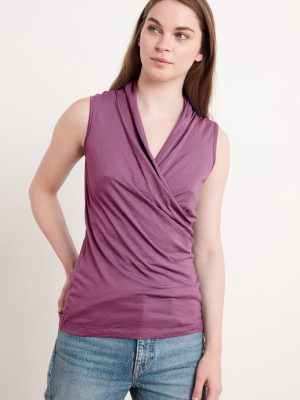 Adelise Gauzy Whisper Fitted Wrap Tank