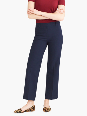 Wide Leg Cropped Kristyn Pant In Stretch Twill