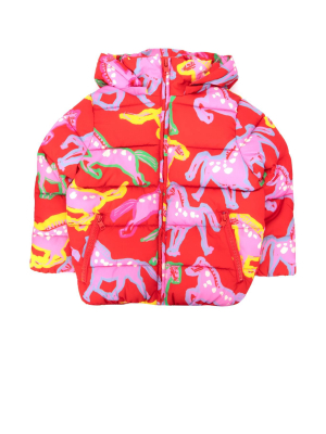 Stella Mccartney Kids Horse Print Padded Jacket