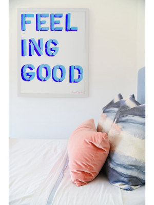 How You Feelin? Art Print - Blue