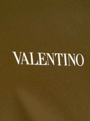 Valentino Logo Print Two-tone Jacket