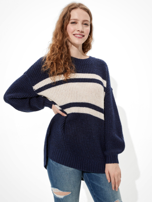 Ae Oversized Dreamspun Crew Neck Sweater