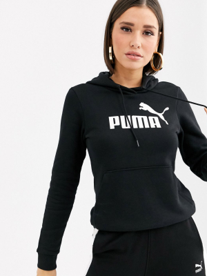 Puma Essentials Black Logo Hoody