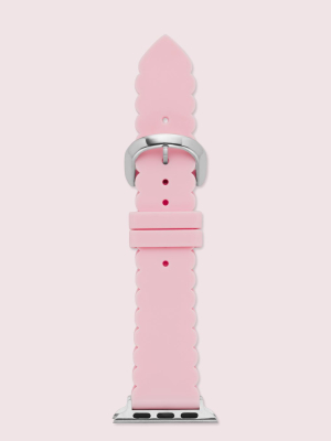 Pink Scallop Silicone 38/40mm Band For Apple Watch®