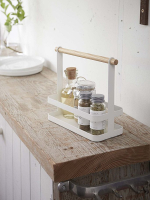 Tosca Tabletop Spice Rack - Wood Accent