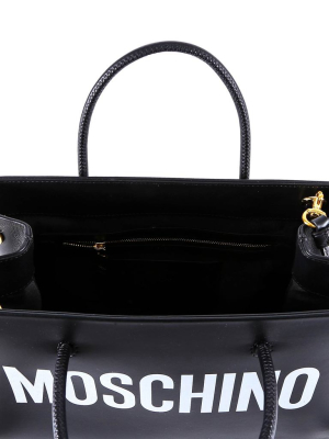 Moschino Logo Print Tote Bag