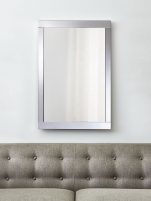 Colby Chrome Metal Framed Wall Mirror