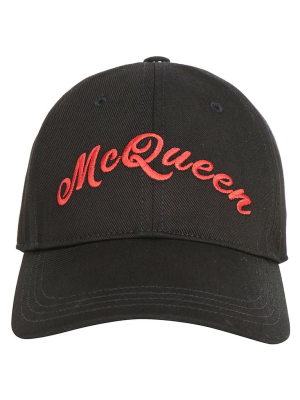 Alexander Mcqueen Logo Signature Baseball Cap