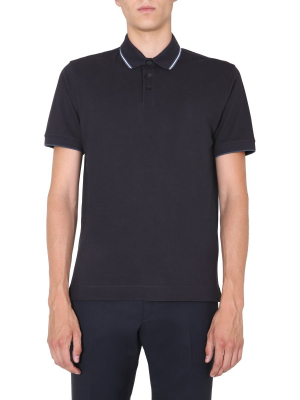 Z Zegna Stripe Detail Polo Shirt