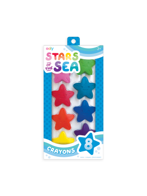Stars Of The Sea Starfish Crayons - Set Of 8