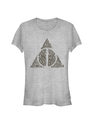 Junior's Harry Potter Deathly Hallows Secret T-shirt