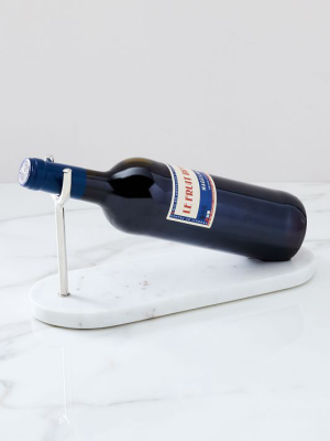 Nickel & Marble Wine Holder