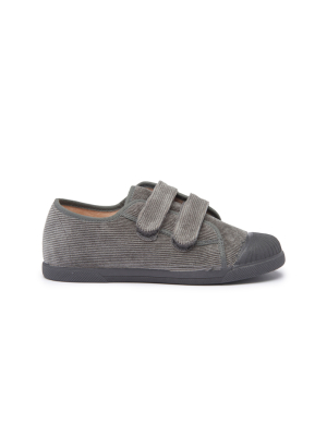 Fall Corduroy Sneakers In Grey