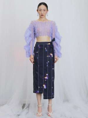 Aimi Printed Irregular Skirt