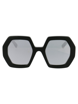 Gucci Eyewear Heptagon Frame Sunglasses