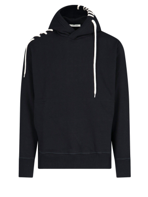 Craig Green Lace Detailed Drawstring Hoodie