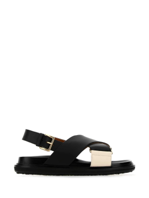 Marni Criss-cross Fussbett Sandals