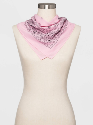 Women's Bandana Scarf - Wild Fable™ - Pink One Size