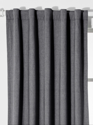 Chambray Blackout Curtain Panel - Pillowfort™